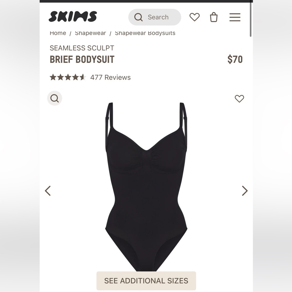 SKIMS SEAMLESS SCULPT BRIEF BODYSUIT
